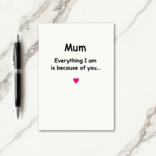 Tender Mum Gratitude Art Card