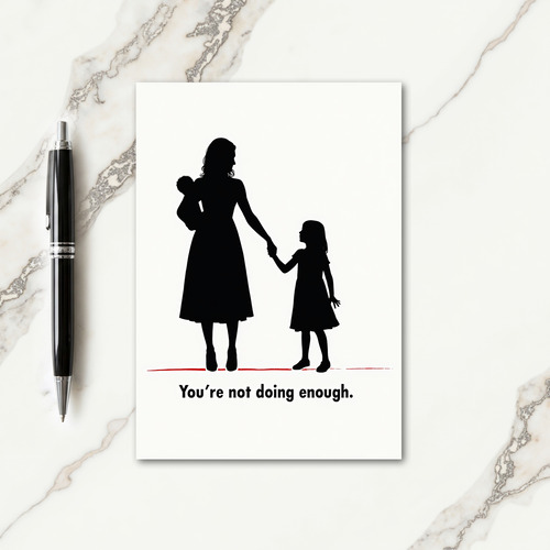 Tender Silhouette Mothers Day Card