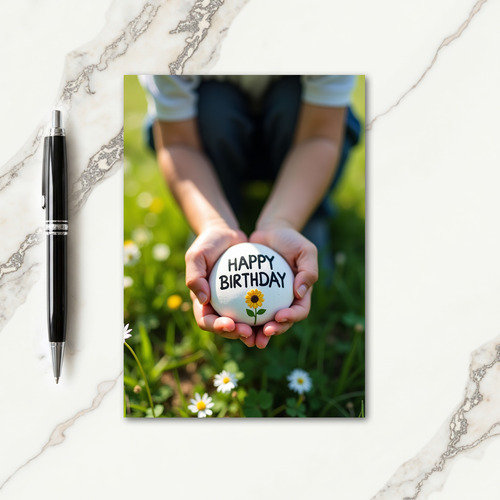 Tender Stone Birthday Card