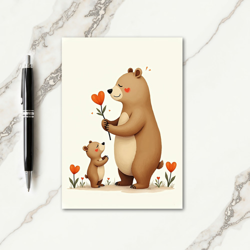 Tender Ursine Mothers Day Card