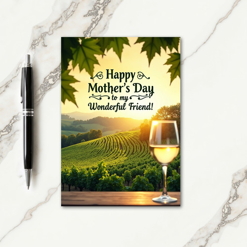 Terraced Fields Sweet Mothers Day Card