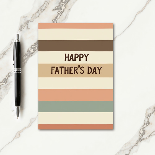 Terracotta Fathers Day Art Card