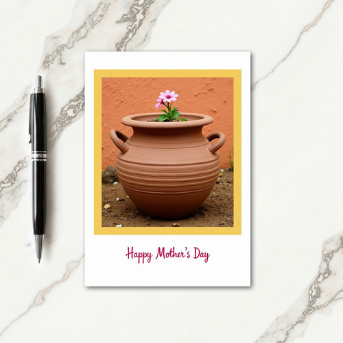Terracotta Floral Mothers Day Card