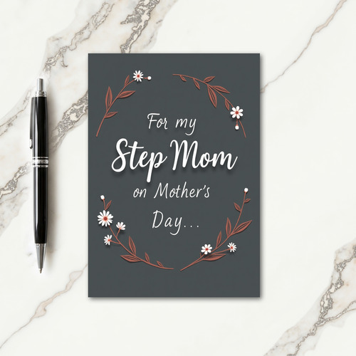 Terracotta Garland Mothers Day Card