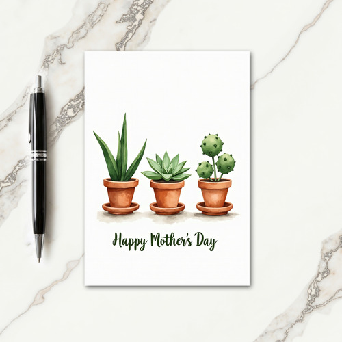 Terracotta Mothers Day Card