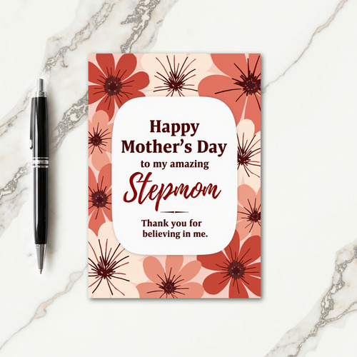Terracotta Mothers Day Illustration Card