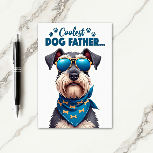 Terrier Fathers Day Design Card