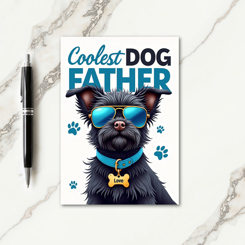 Terrier Fathers Day Tribute Card