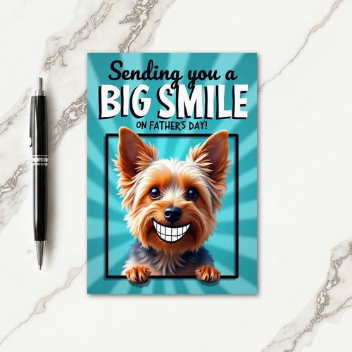 Terrier Sweet Fathers Day Card