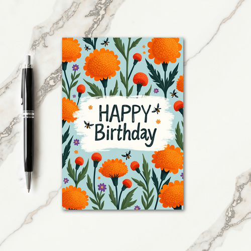 Textured Art Birthday Card