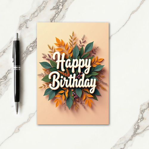 Textured Birthday Wishes Card