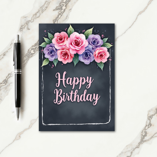 Textured Bloom Birthday Card