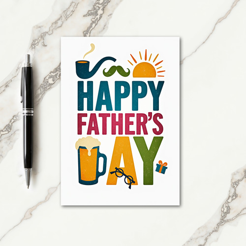 Textured Fathers Day Card