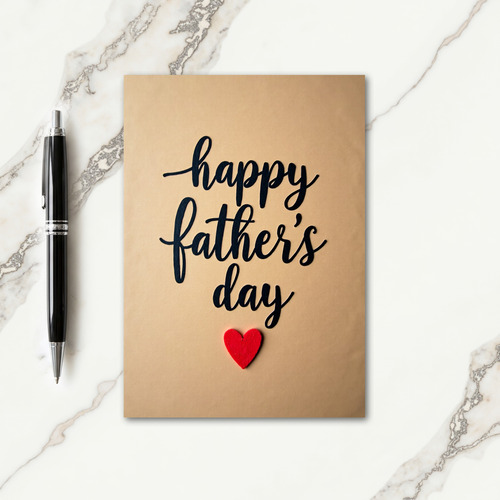 Textured Fathers Day Felt Card