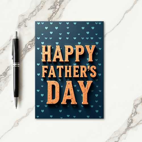 Textured Fathers Day Message Card