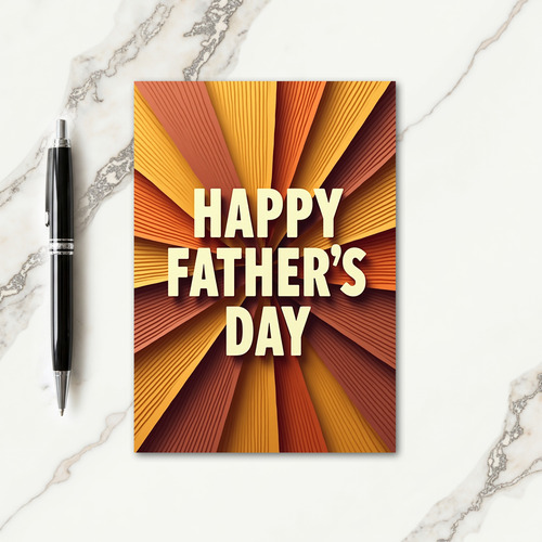Textured Fathers Day Sun Card