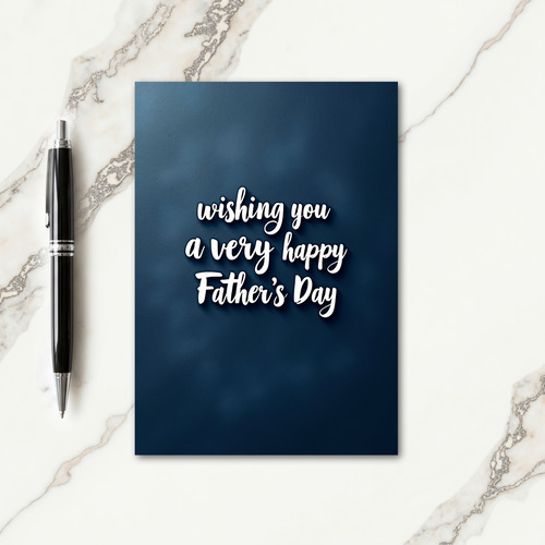 Textured Fathers Day Wishes Card