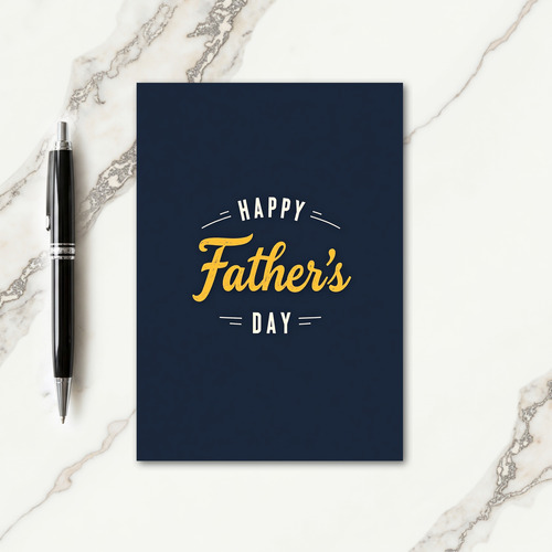 Textured Fathers Golden Card