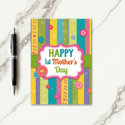 Textured First Mothers Day Card