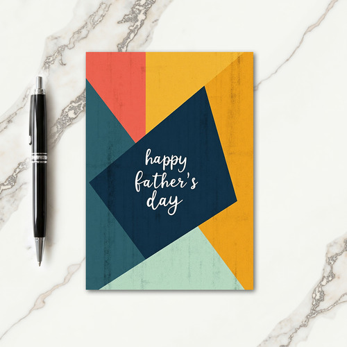 Textured Happy Fathers Day Card