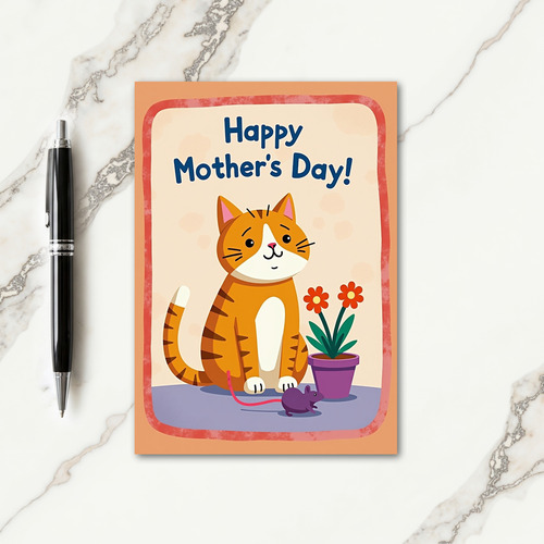 Textured Kitty Celebration Card