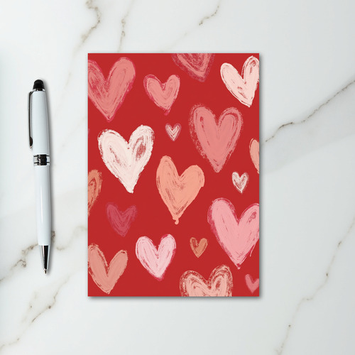 Textured Love Hearts Card