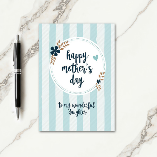 Textured Mothers Day Blues Card