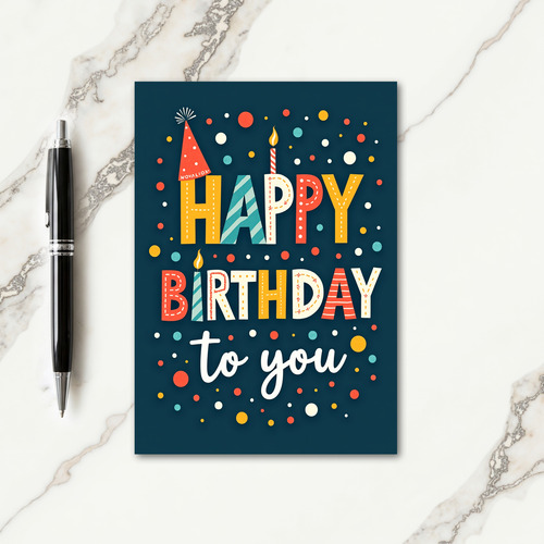 Textured Pattern Birthday Card