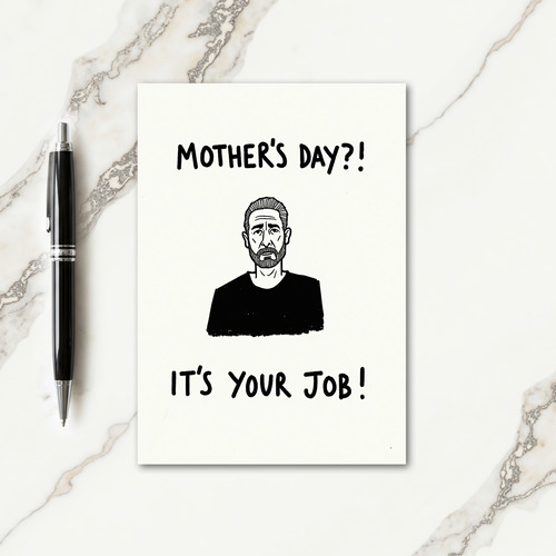 Textured Portrait Job Card