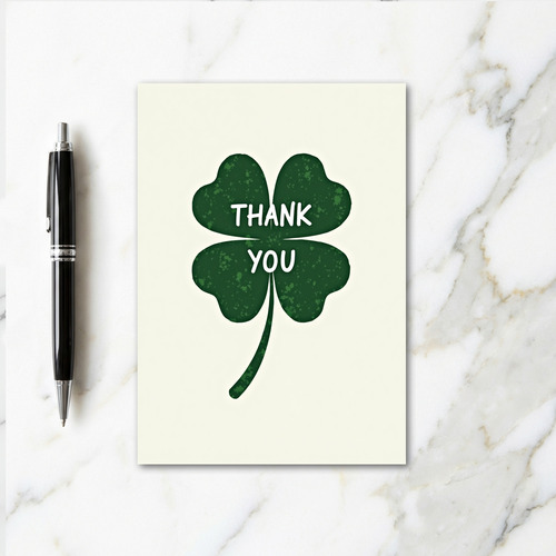 Thank You Clover Good Luck Card