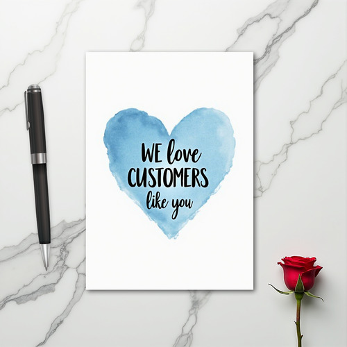 Thank You Customer Appreciation Card