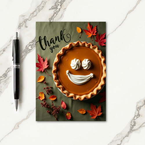 Thank You Happy Pie Card thumbnail