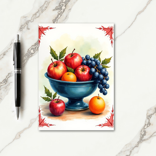 Thankful Autumnal Abundance Card