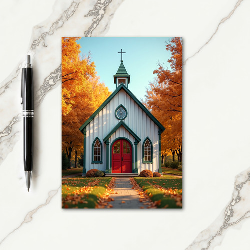 Thankful Golden Leaves Card thumbnail