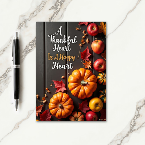 Thankful Heart Autumn Card thumbnail