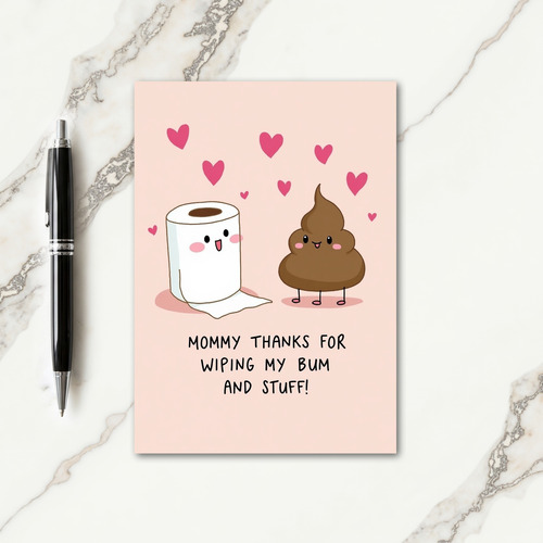 Thanks Mommy Funny Kids Card