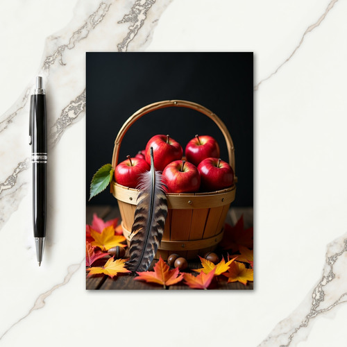 Thanksgiving Apple Basket Card thumbnail