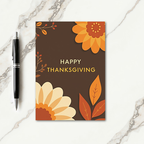 Thanksgiving Autumn Bloom Card thumbnail