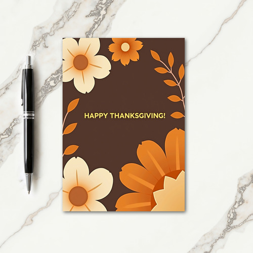 Thanksgiving Bloom Card