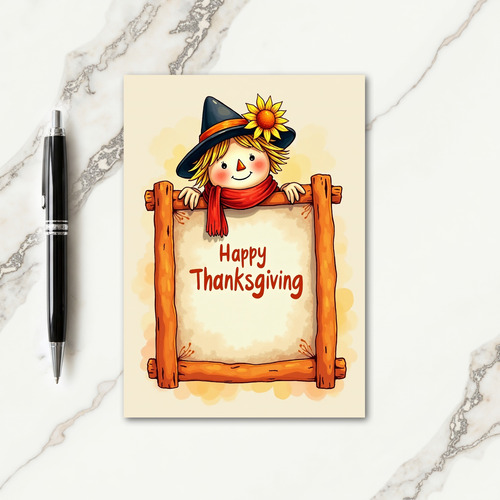 Thanksgiving Friends Message Card thumbnail