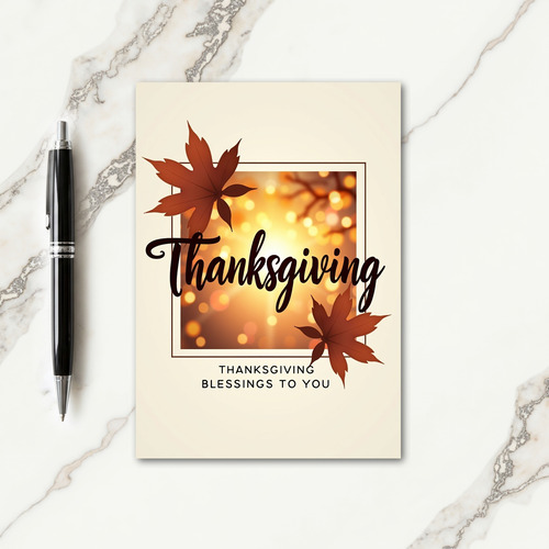 Thanksgiving Golden Glow Card thumbnail