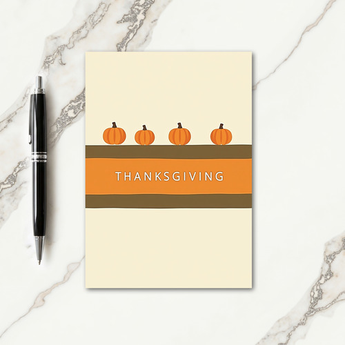 Thanksgiving Gourds Card