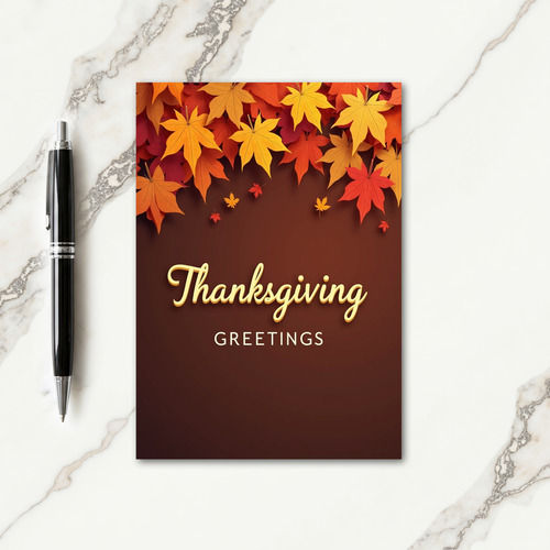 Thanksgiving Greetings Card thumbnail