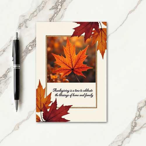 Thanksgiving Home Blessings Card