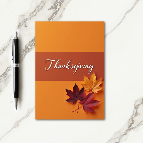Thanksgiving Leaves Card