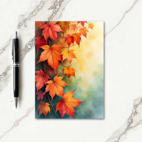 Thanksgiving Maple Hues Card