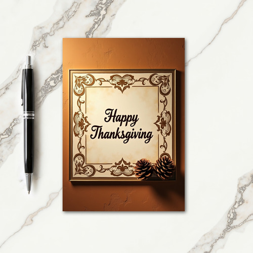 Thanksgiving Pinecone Card thumbnail