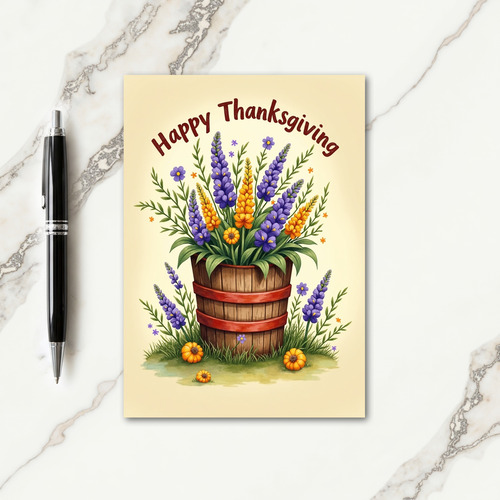 Thanksgiving Rustic Bloom Card