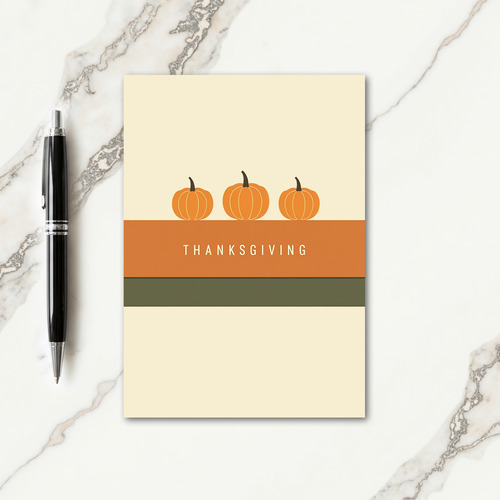 Thanksgiving Three Gourds Card