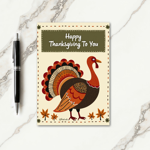 Thanksgiving To You Greeting Card